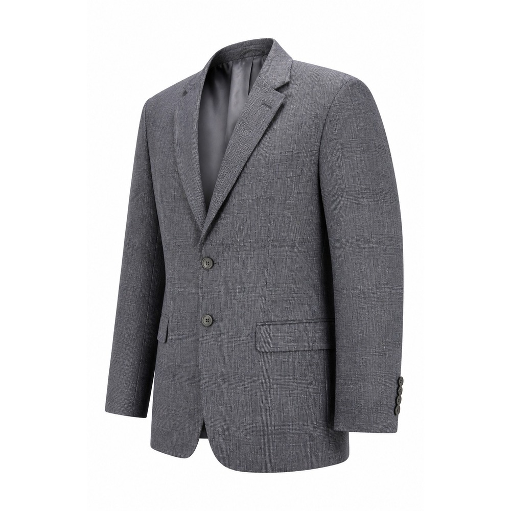 Lauren Ralph Lauren Blazer Men 38 Short Gray Linen Sport Coat Quiet Luxury Beach